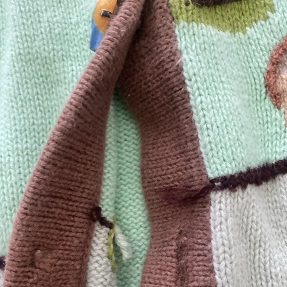 Storybook Knits Bird watcher Embroidered Cardigan - Picture 9 of 11